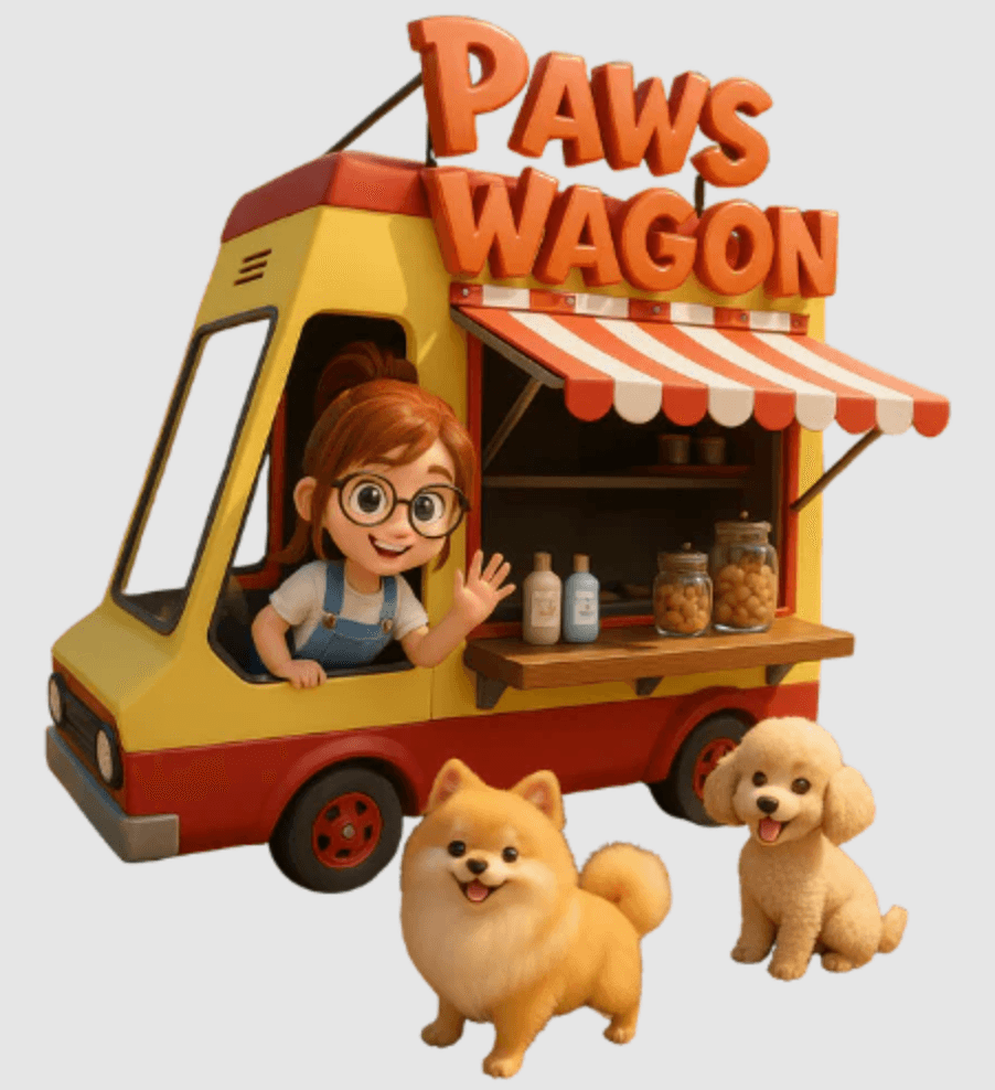 Paws wagon logo